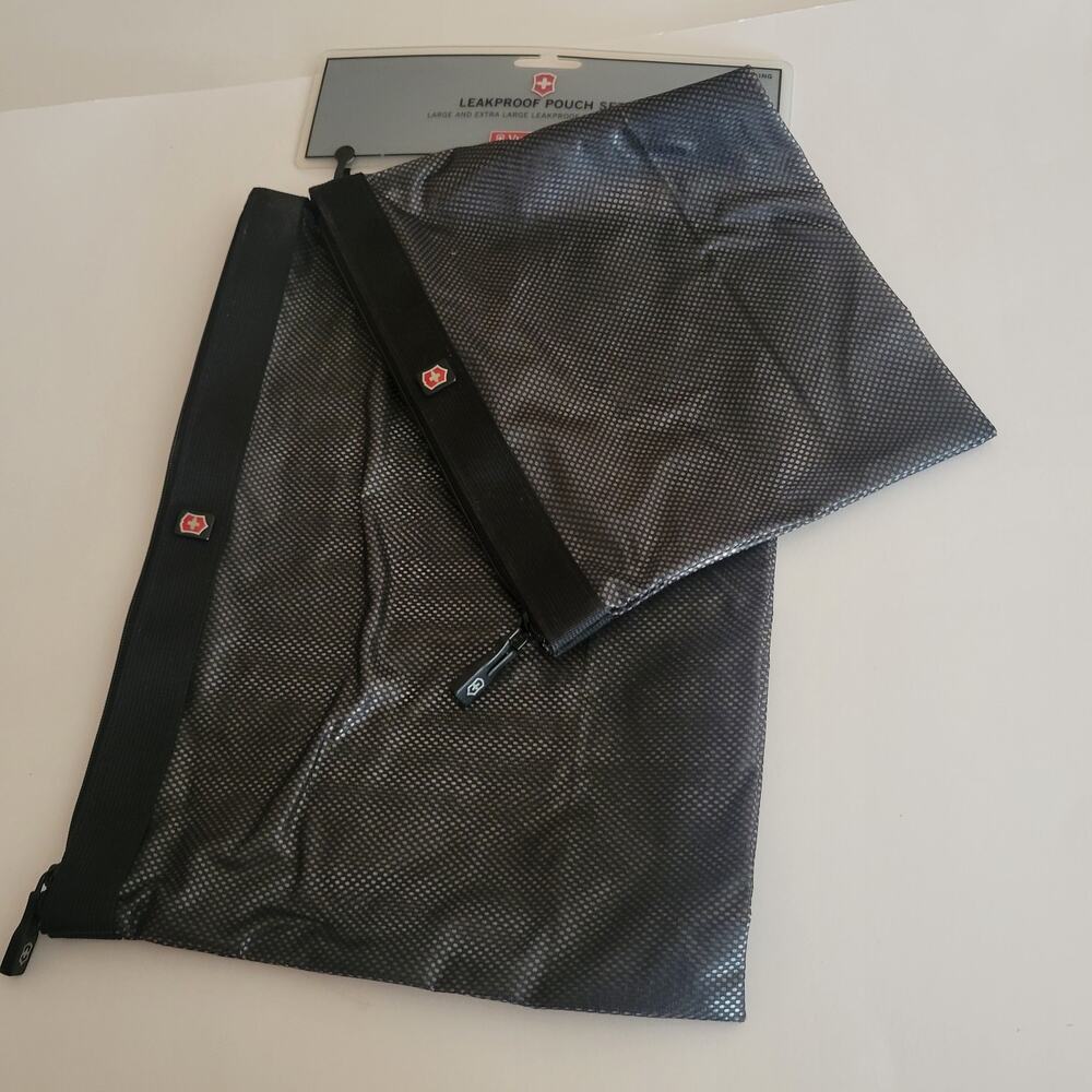 Victorinox Swiss Army Leakproof Travel Pouch Set (Large & Extra Large). New